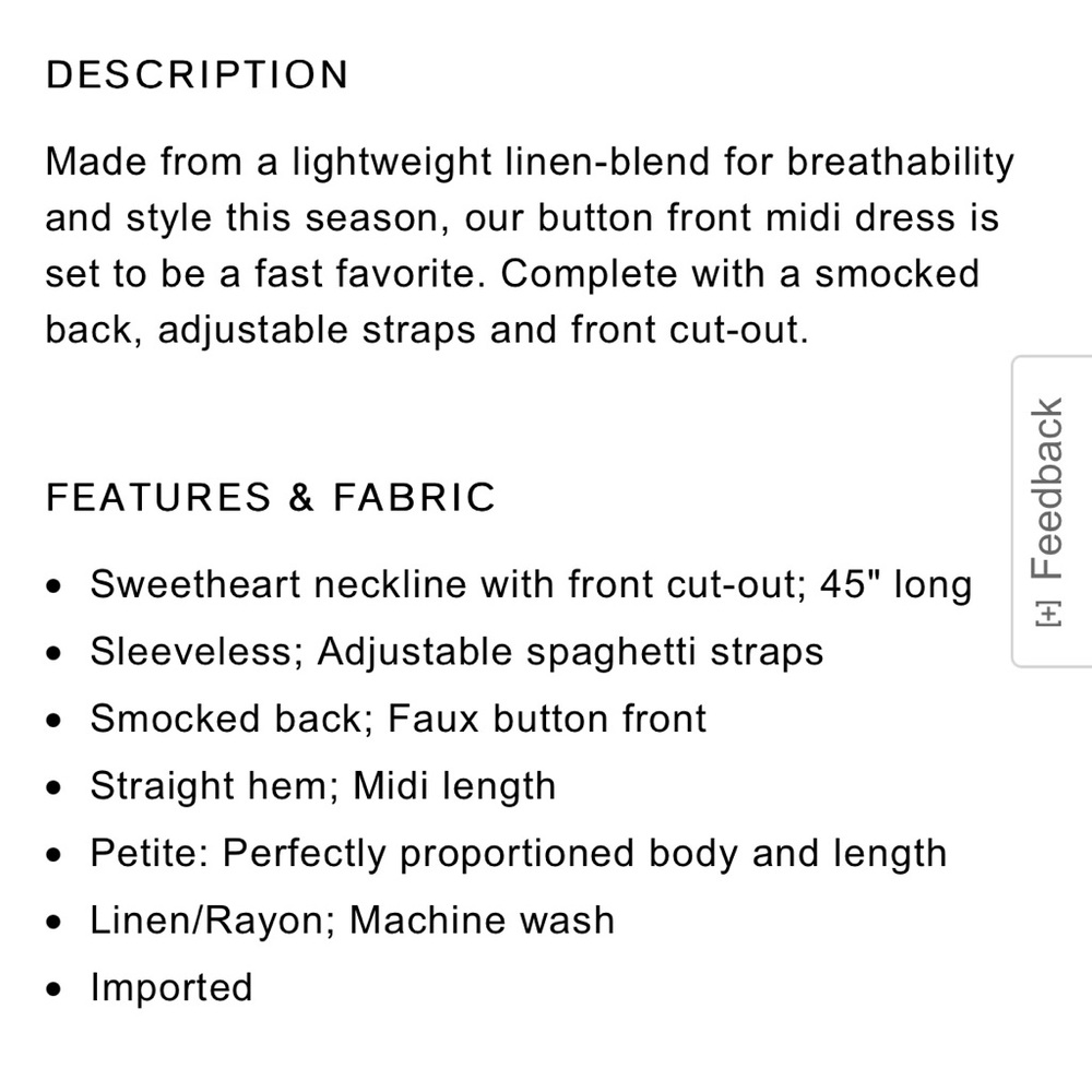 Express Linen-Blend Button Front Tie Midi Dress, S - image 3